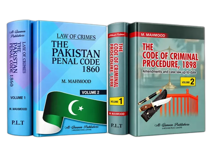 The Pakistan Penal Code 1860 and The Code of Criminal Procedure 1898 by M. Mahmood (2 volumes each)
